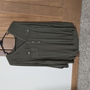 Olive Green Women's Top